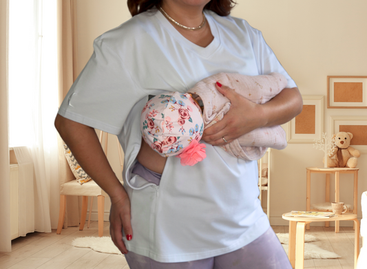 Luna Rhea Side Zip Tee in Whisper White